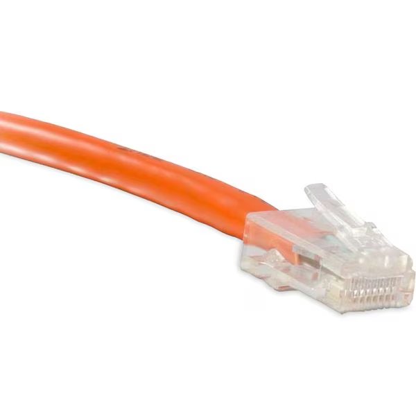 Enet Cat5E Orange 1 Foot Non-Booted (No Boot) (Utp) High-Quality, Enet, Mfr#: C5E-OR-NB-1-ENC